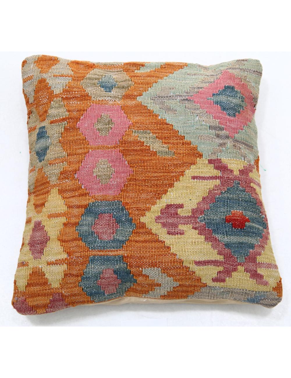 Hand Woven Tribal  Wool Pillow - 1'5'' x 1'5''