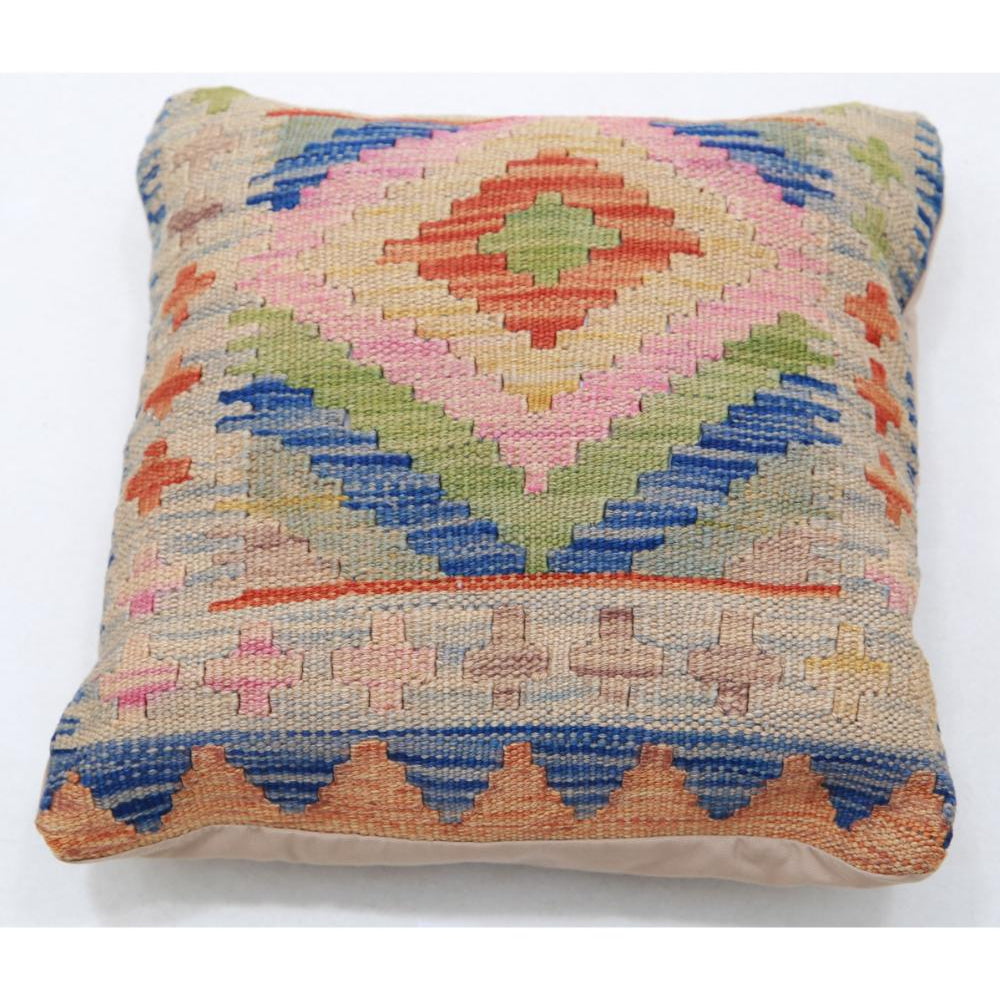 Hand Woven Tribal  Wool Pillow - 1'5'' x 1'5''