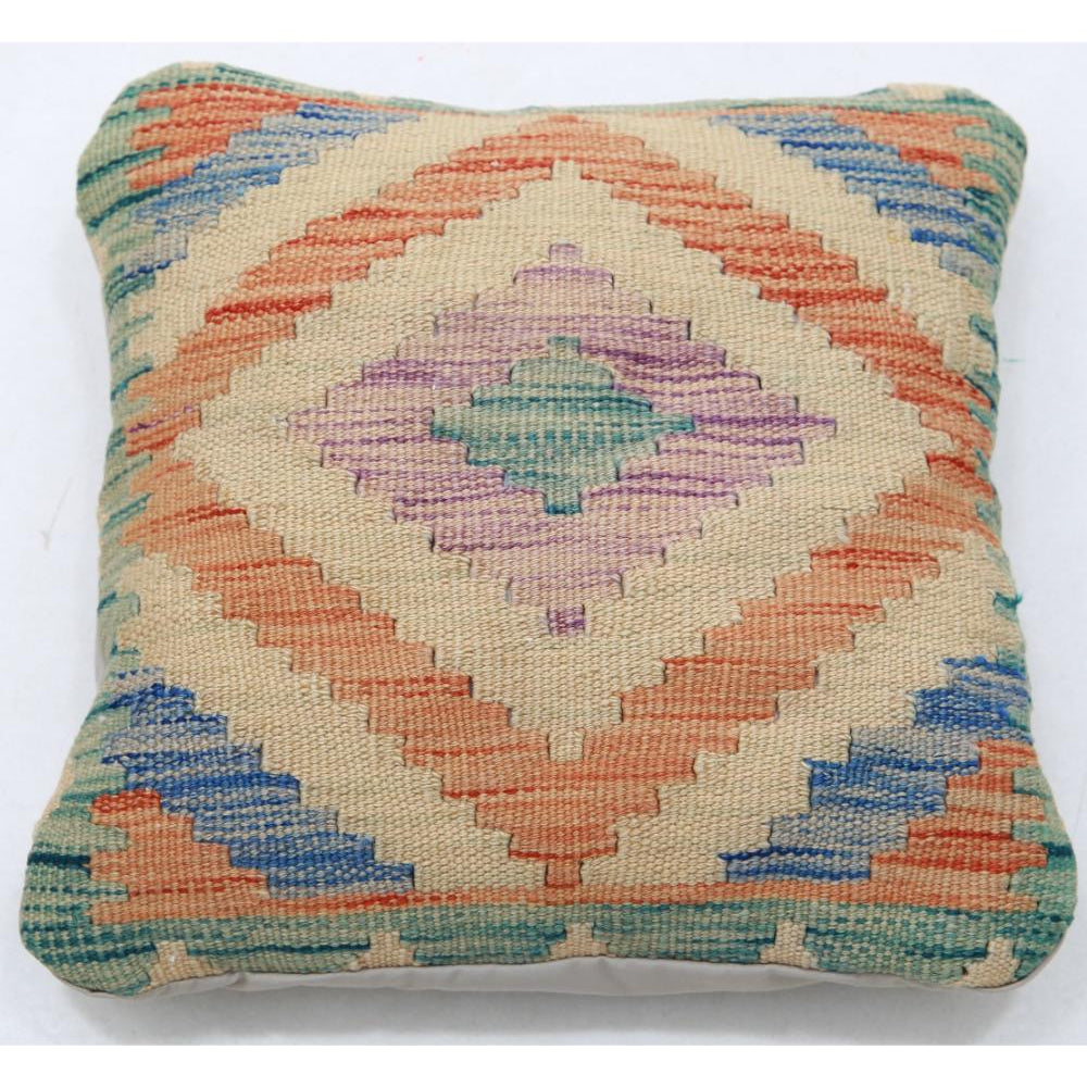 Hand Woven Tribal  Wool Pillow - 1'5'' x 1'5''