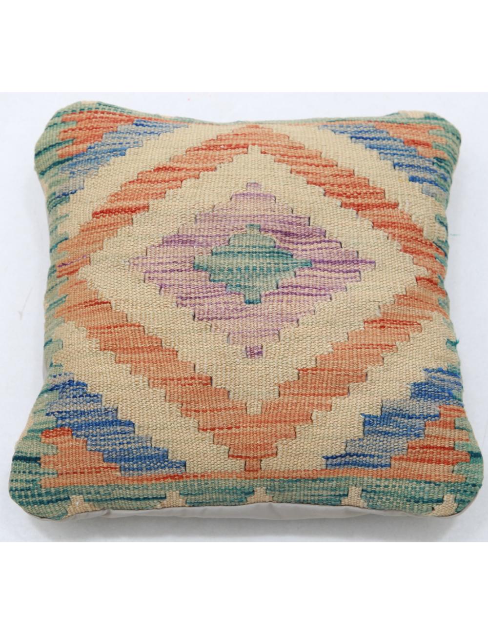 Hand Woven Tribal  Wool Pillow - 1'5'' x 1'5''