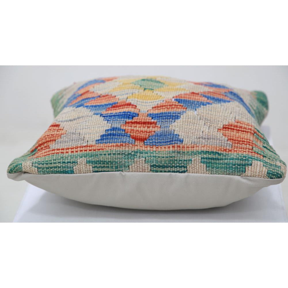 Hand Woven Tribal  Wool Pillow - 1'5'' x 1'5''