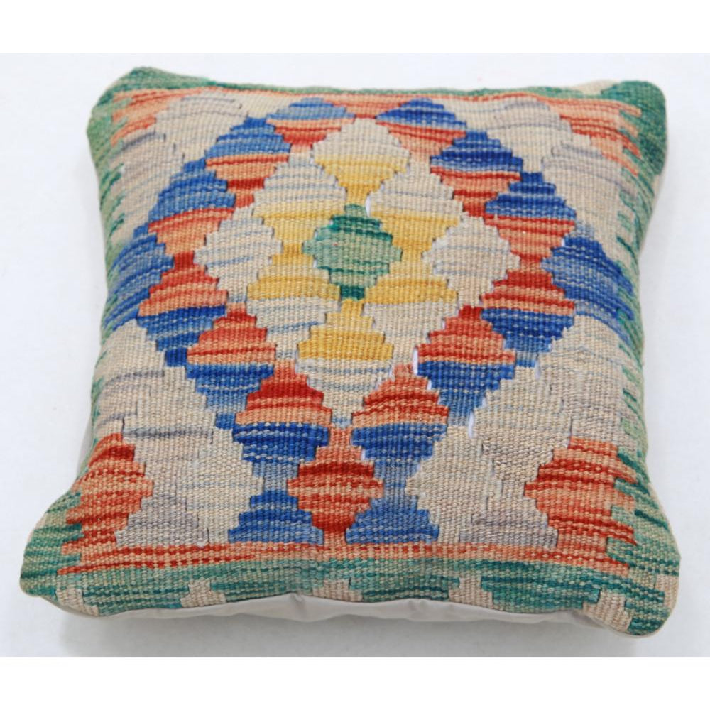 Hand Woven Tribal  Wool Pillow - 1'5'' x 1'5''