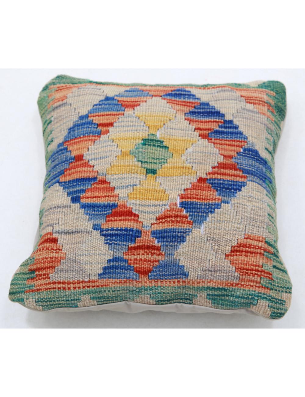 Hand Woven Tribal  Wool Pillow - 1'5'' x 1'5''