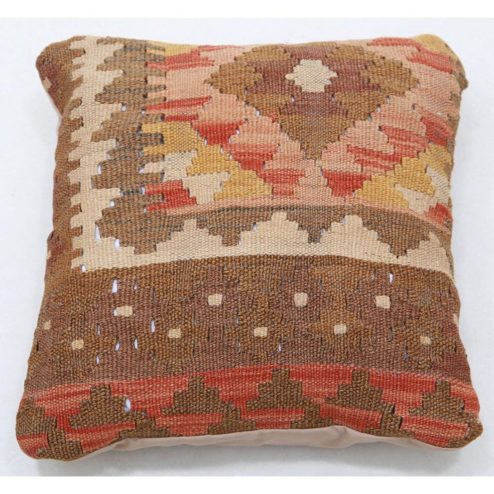 Hand Woven Tribal  Wool Pillow - 1'5'' x 1'5''