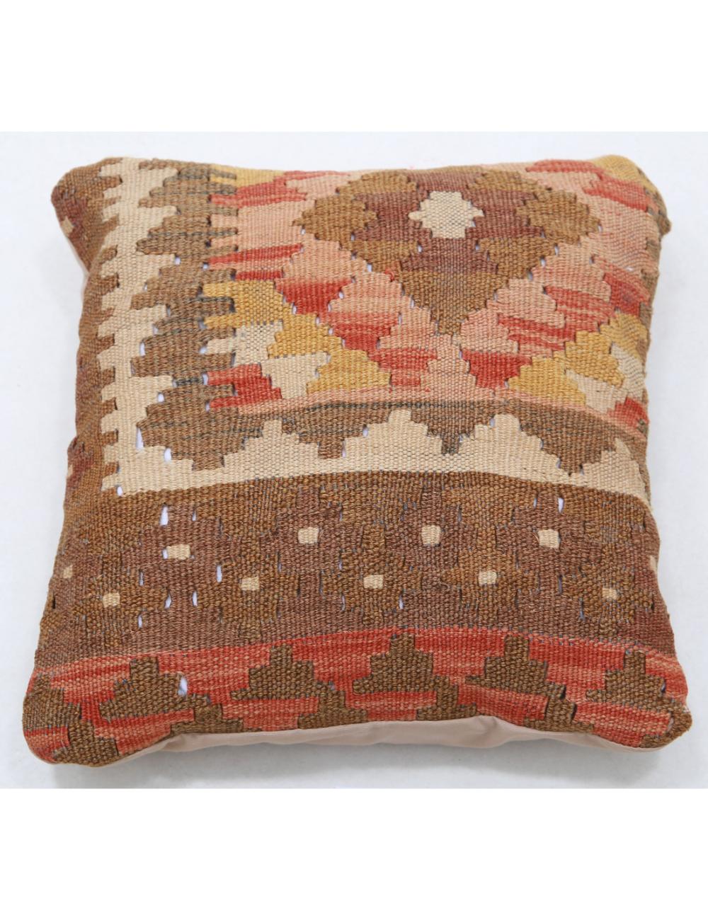 Hand Woven Tribal  Wool Pillow - 1'5'' x 1'5''