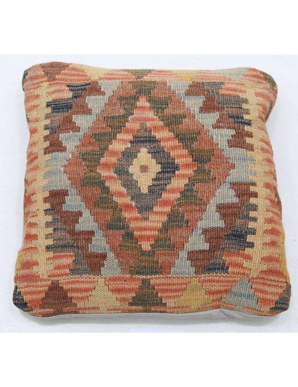 Hand Woven Tribal  Wool Pillow - 1'5'' x 1'5''
