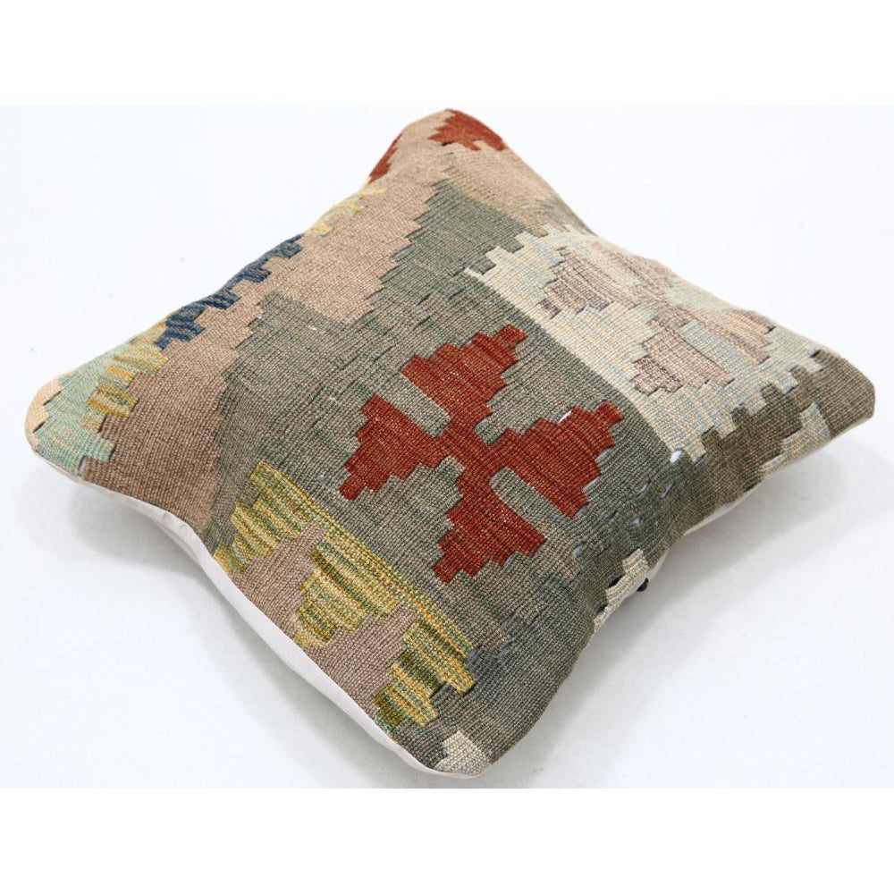 Hand Woven Tribal  Wool Pillow - 1'5'' x 1'5''