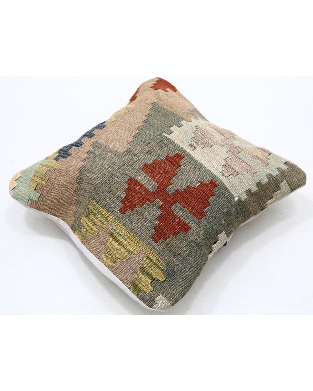 Hand Woven Tribal  Wool Pillow - 1'5'' x 1'5''