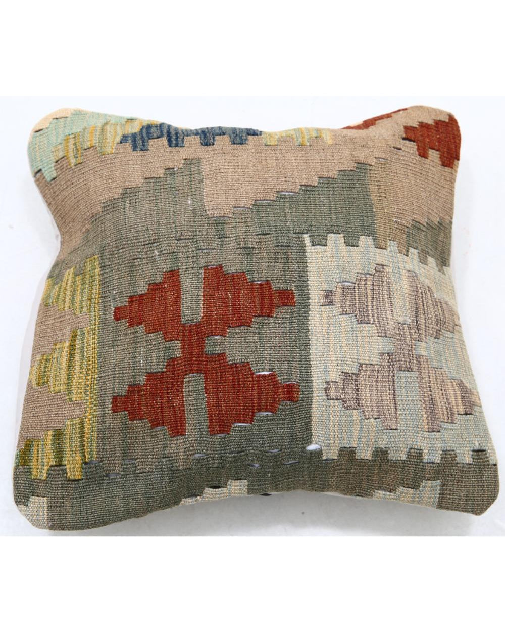 Hand Woven Tribal  Wool Pillow - 1'5'' x 1'5''