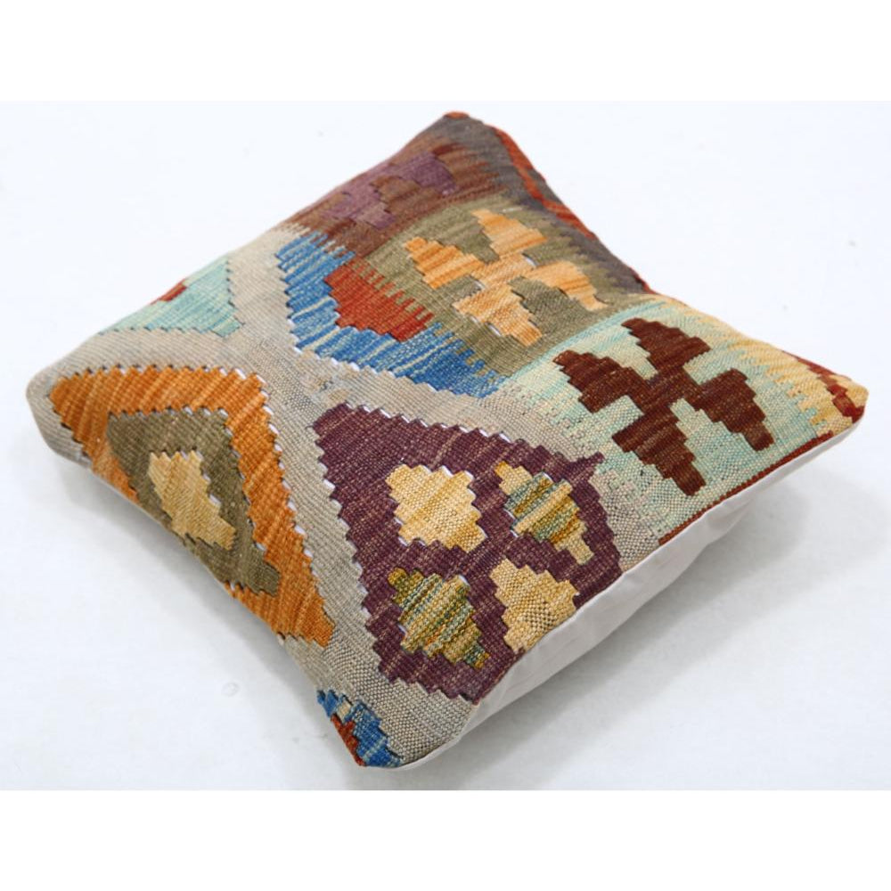 Hand Woven Tribal  Wool Pillow - 1'5'' x 1'5''