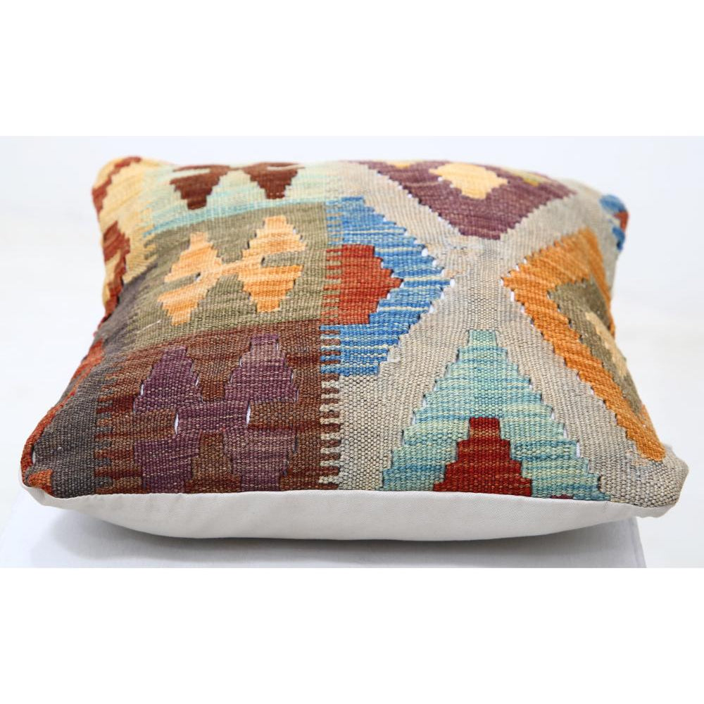 Hand Woven Tribal  Wool Pillow - 1'5'' x 1'5''