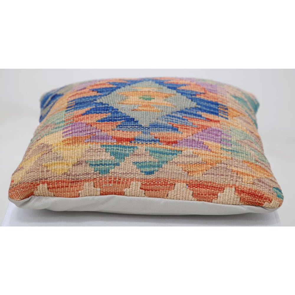 Hand Woven Tribal  Wool Pillow - 1'5'' x 1'5''