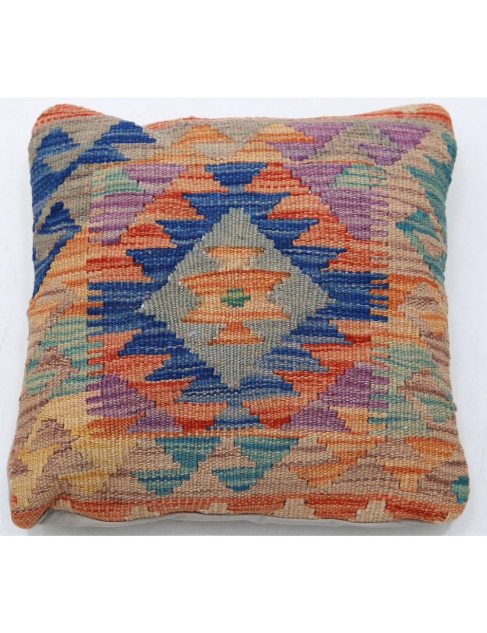 Hand Woven Tribal  Wool Pillow - 1'5'' x 1'5''