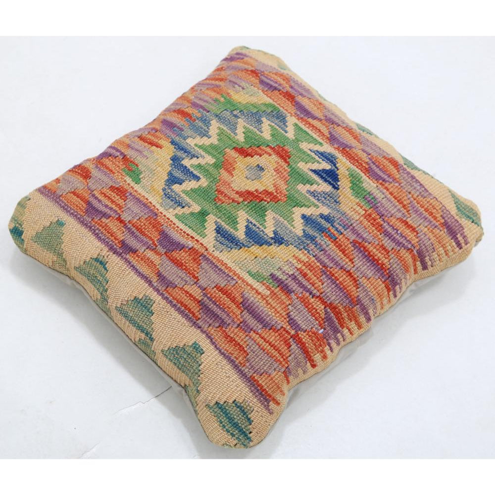 Hand Woven Tribal  Wool Pillow - 1'5'' x 1'5''
