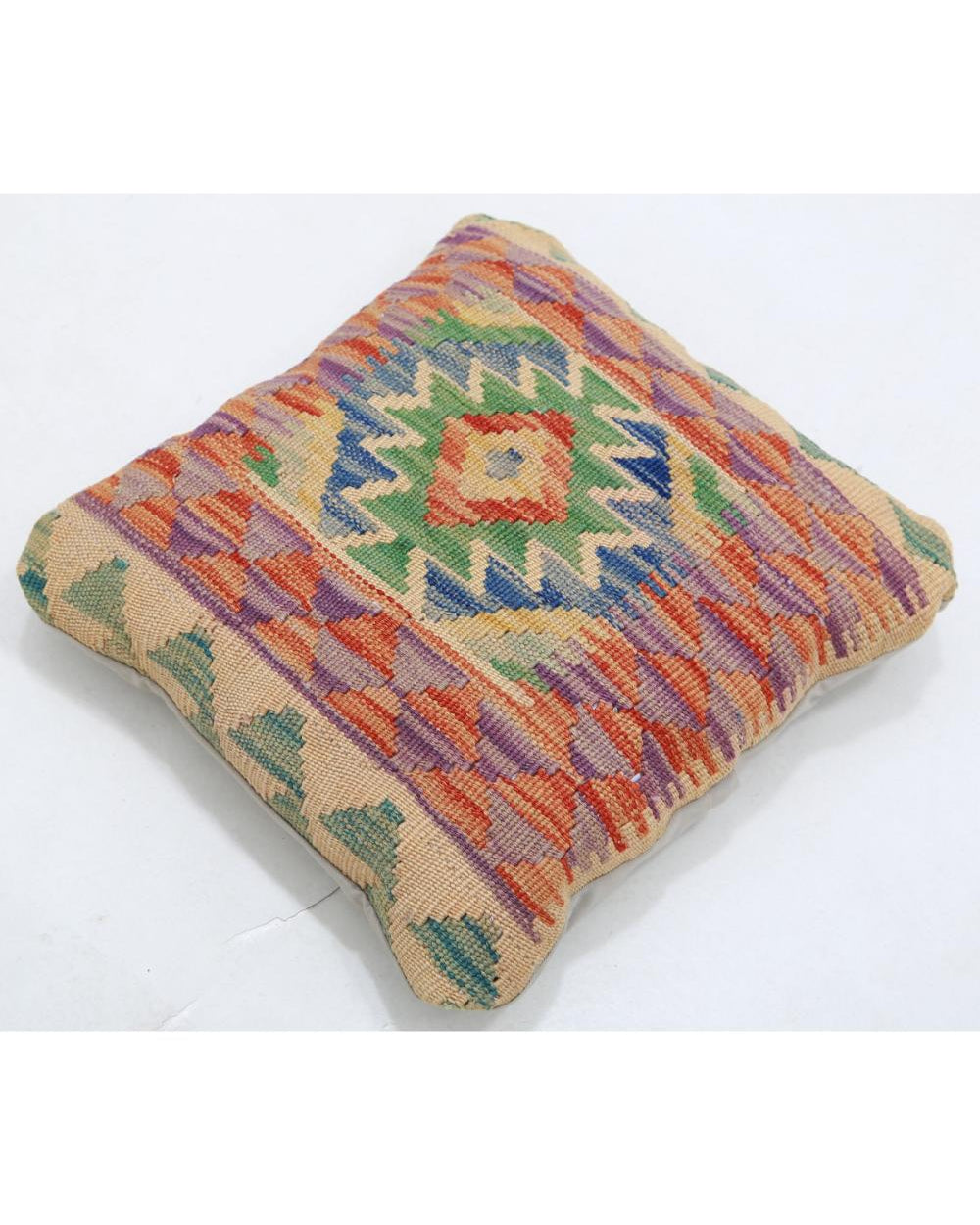 Hand Woven Tribal  Wool Pillow - 1'5'' x 1'5''