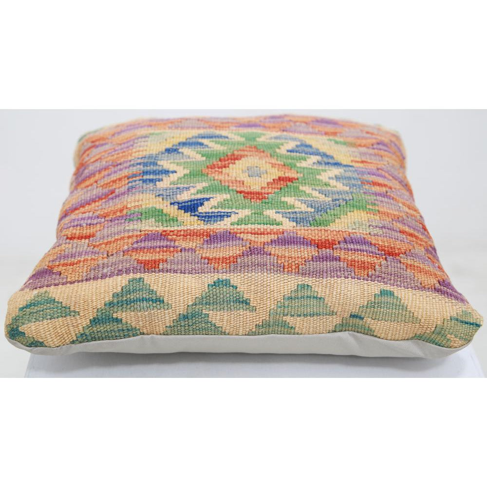 Hand Woven Tribal  Wool Pillow - 1'5'' x 1'5''