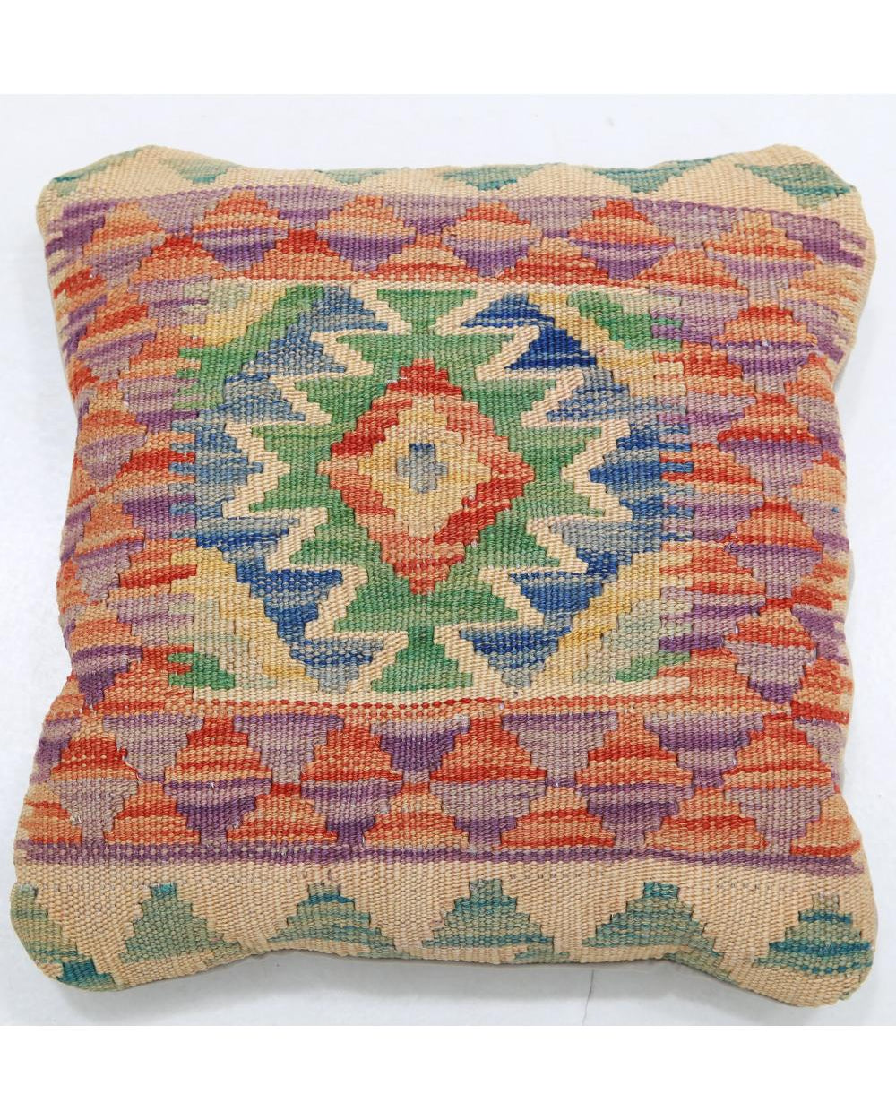 Hand Woven Tribal  Wool Pillow - 1'5'' x 1'5''