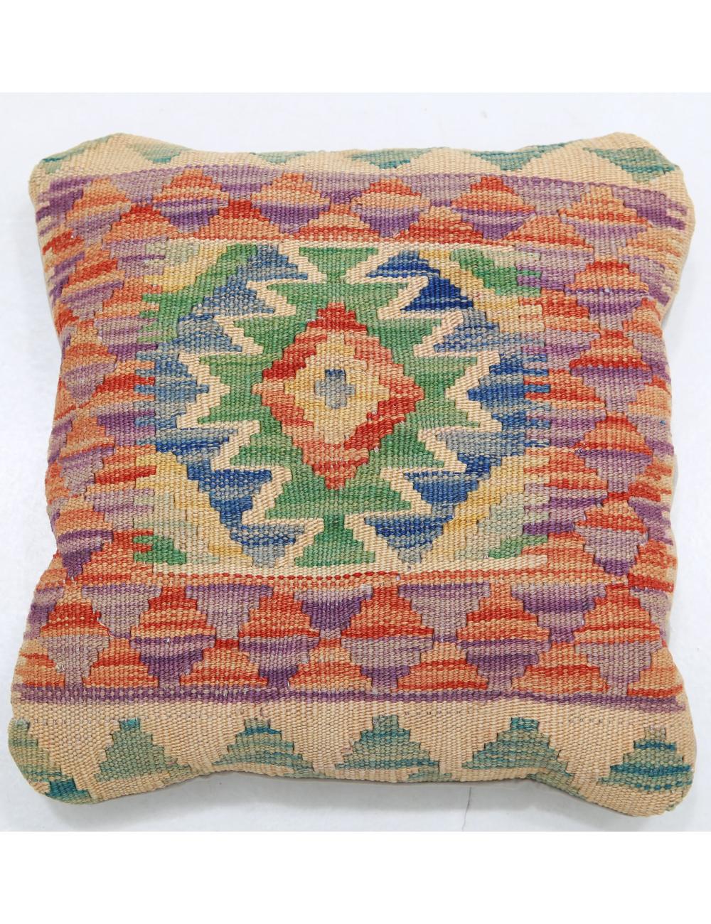 Hand Woven Tribal  Wool Pillow - 1'5'' x 1'5''