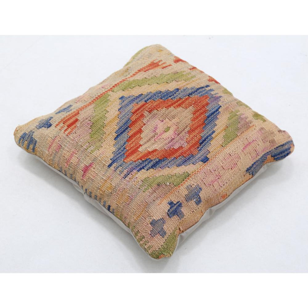 Hand Woven Tribal  Wool Pillow - 1'5'' x 1'5''