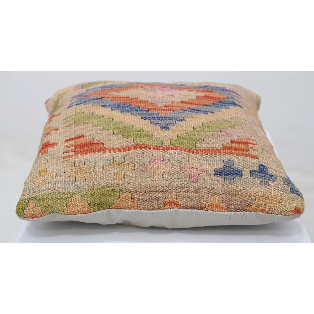 Hand Woven Tribal  Wool Pillow - 1'5'' x 1'5''