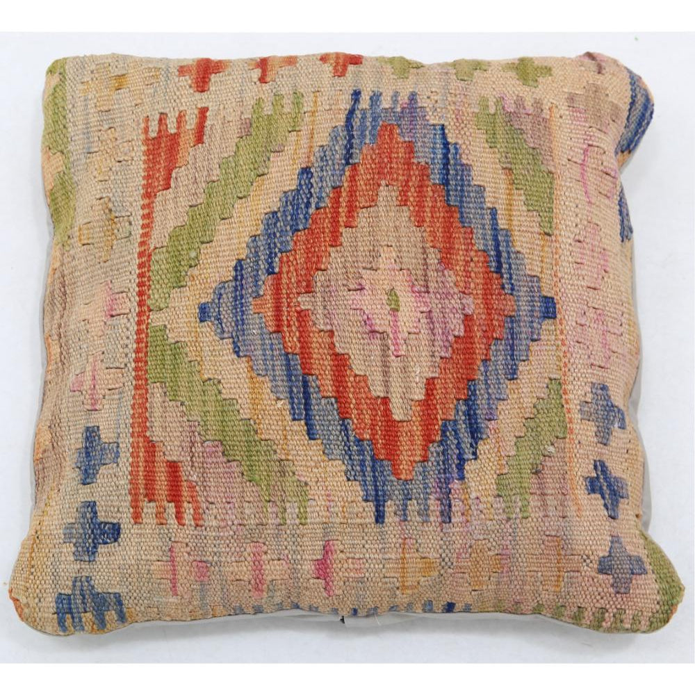 Hand Woven Tribal  Wool Pillow - 1'5'' x 1'5''
