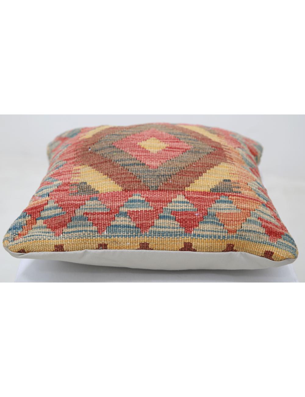 Hand Woven Tribal  Wool Pillow - 1'5'' x 1'5''