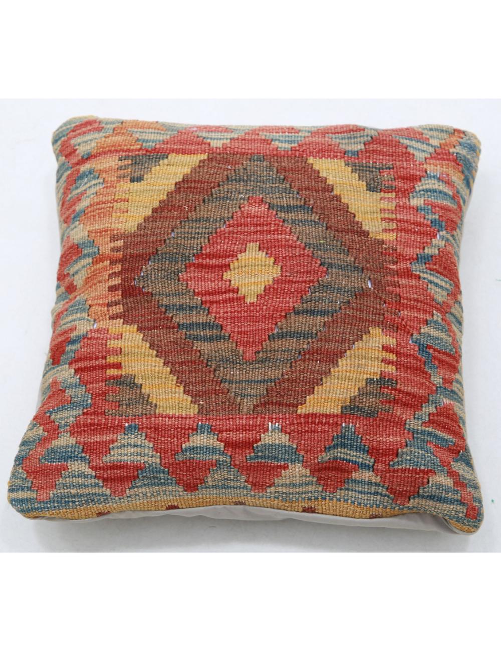 Hand Woven Tribal  Wool Pillow - 1'5'' x 1'5''
