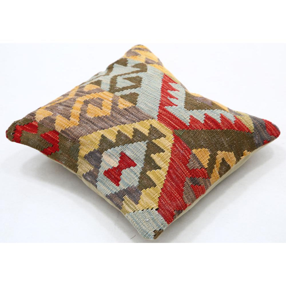 Hand Woven Tribal  Wool Pillow - 1'5'' x 1'5''