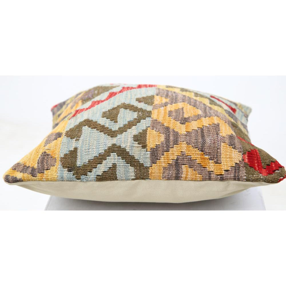 Hand Woven Tribal  Wool Pillow - 1'5'' x 1'5''