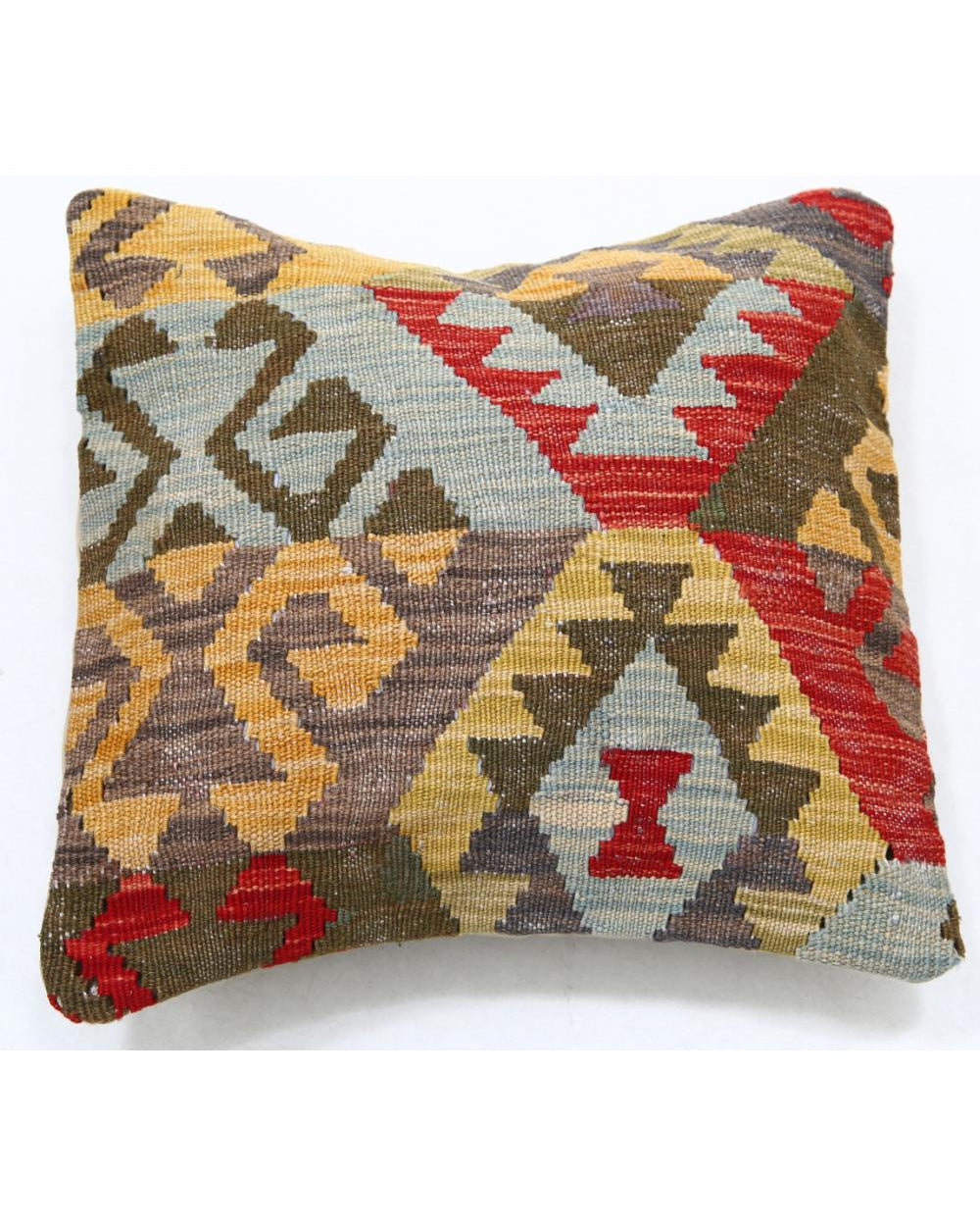 Hand Woven Tribal  Wool Pillow - 1'5'' x 1'5''