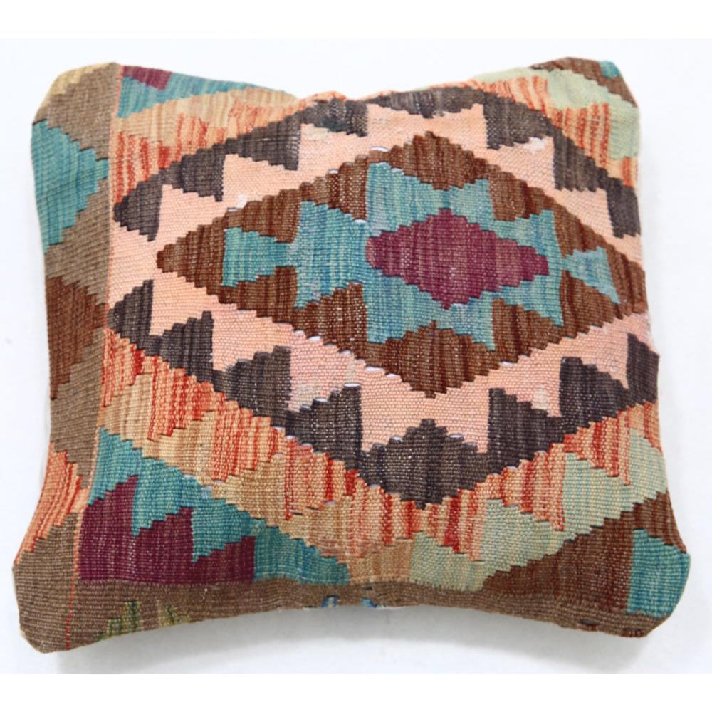 Hand Woven Tribal  Wool Pillow - 1'5'' x 1'5''
