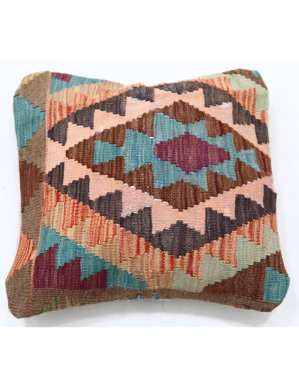 Hand Woven Tribal  Wool Pillow - 1'5'' x 1'5''