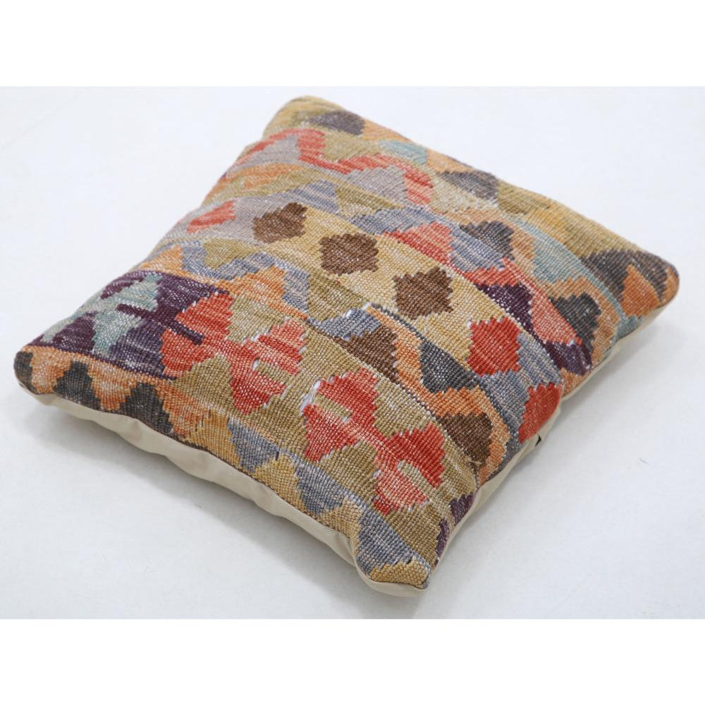 Hand Woven Tribal  Wool Pillow - 1'5'' x 1'5''