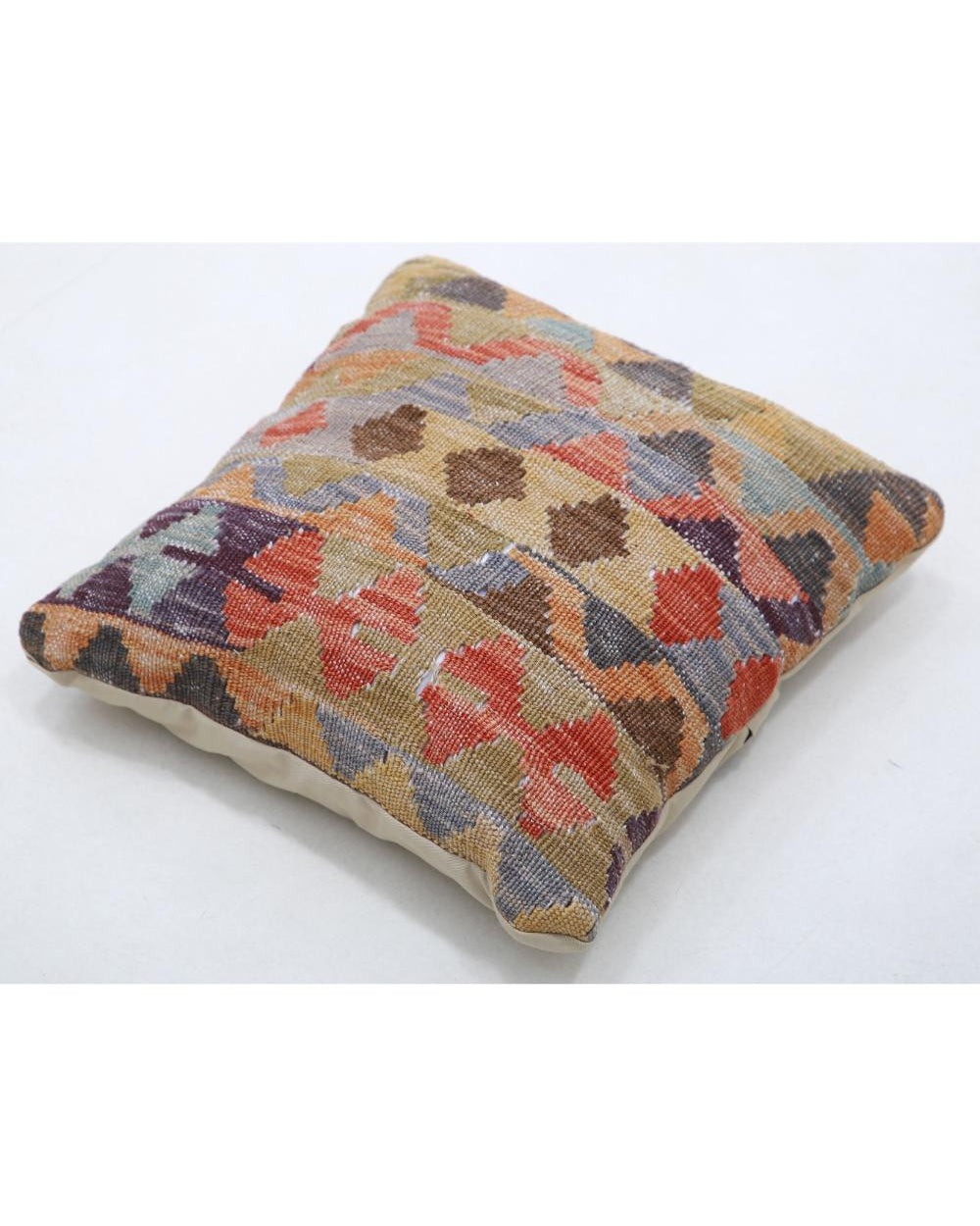 Hand Woven Tribal  Wool Pillow - 1'5'' x 1'5''