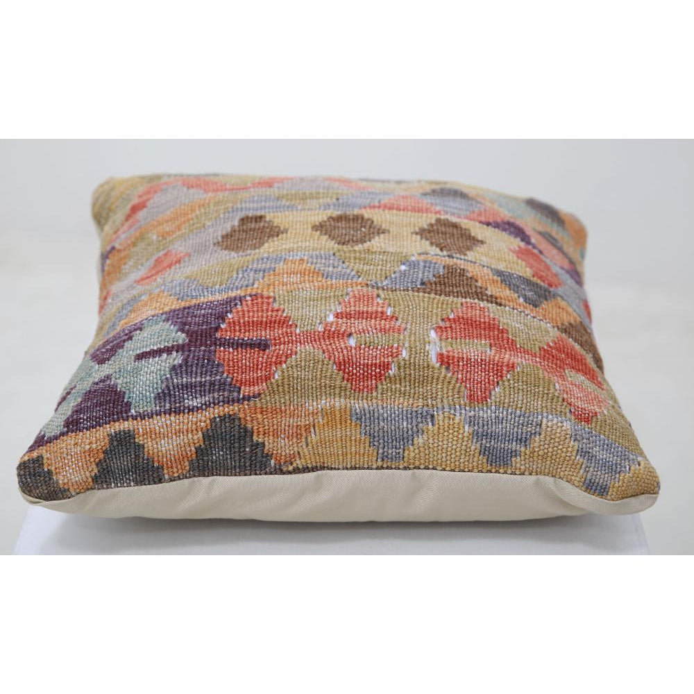 Hand Woven Tribal  Wool Pillow - 1'5'' x 1'5''