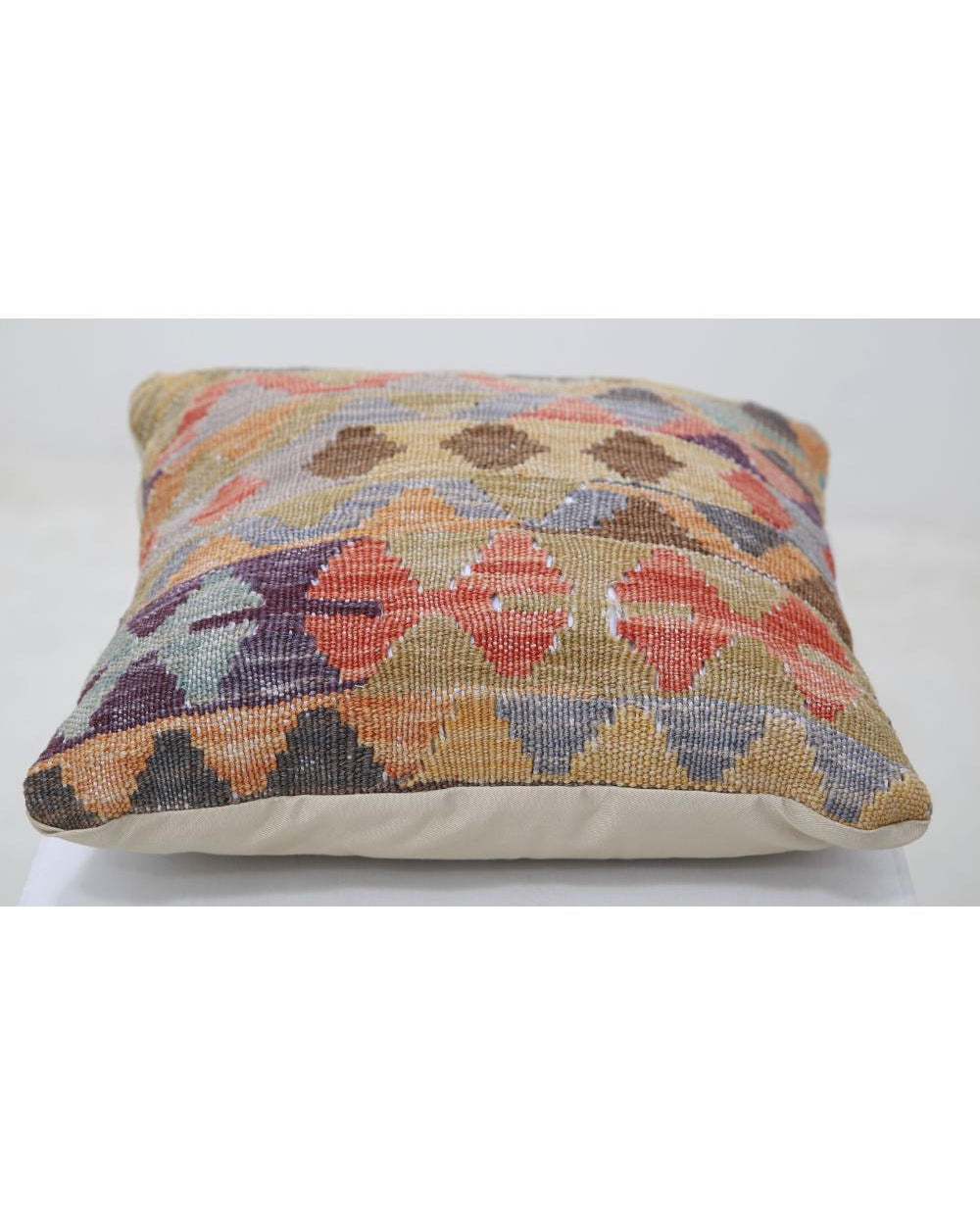 Hand Woven Tribal  Wool Pillow - 1'5'' x 1'5''
