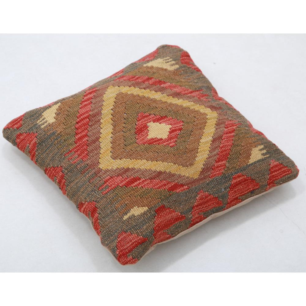 Hand Woven Tribal  Wool Pillow - 1'5'' x 1'5''