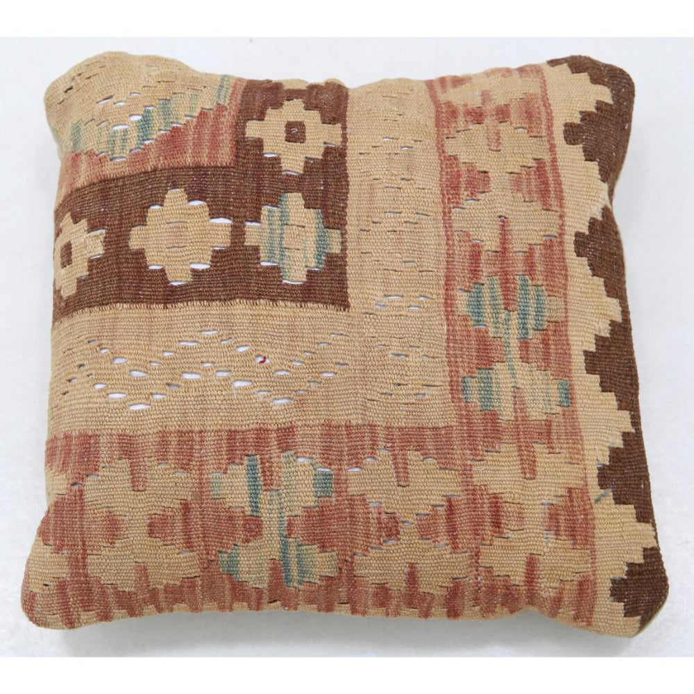 Hand Woven Tribal  Wool Pillow - 1'5'' x 1'5''