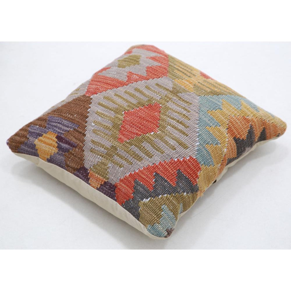 Hand Woven Tribal  Wool Pillow - 1'5'' x 1'5''