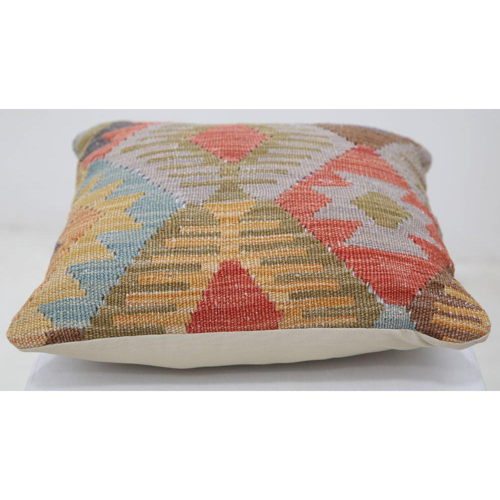 Hand Woven Tribal  Wool Pillow - 1'5'' x 1'5''