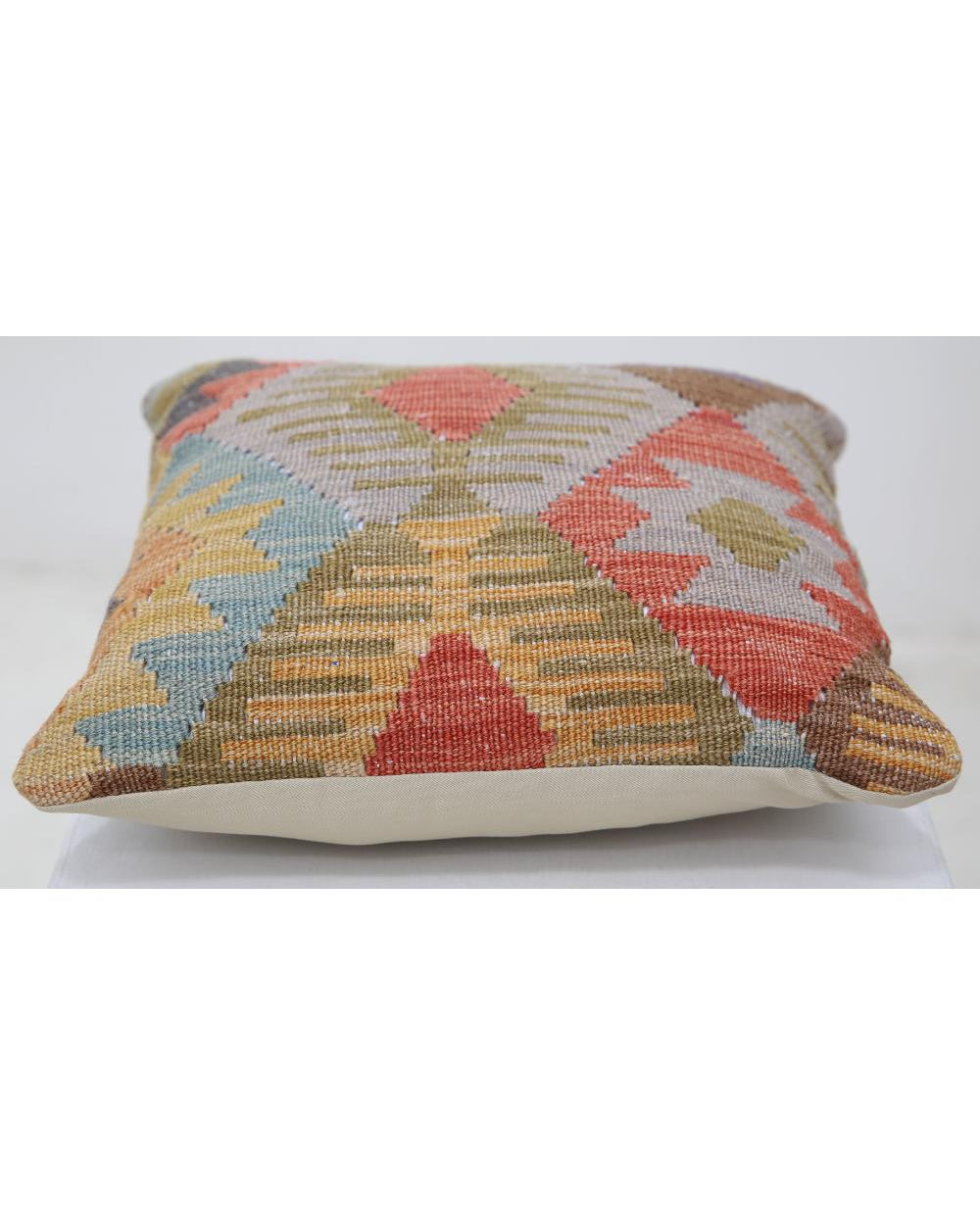 Hand Woven Tribal  Wool Pillow - 1'5'' x 1'5''