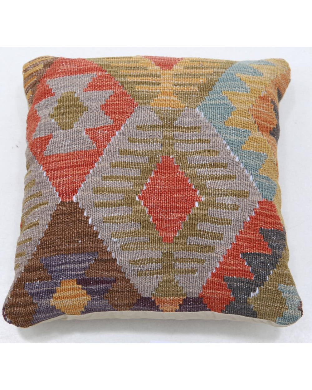 Hand Woven Tribal  Wool Pillow - 1'5'' x 1'5''