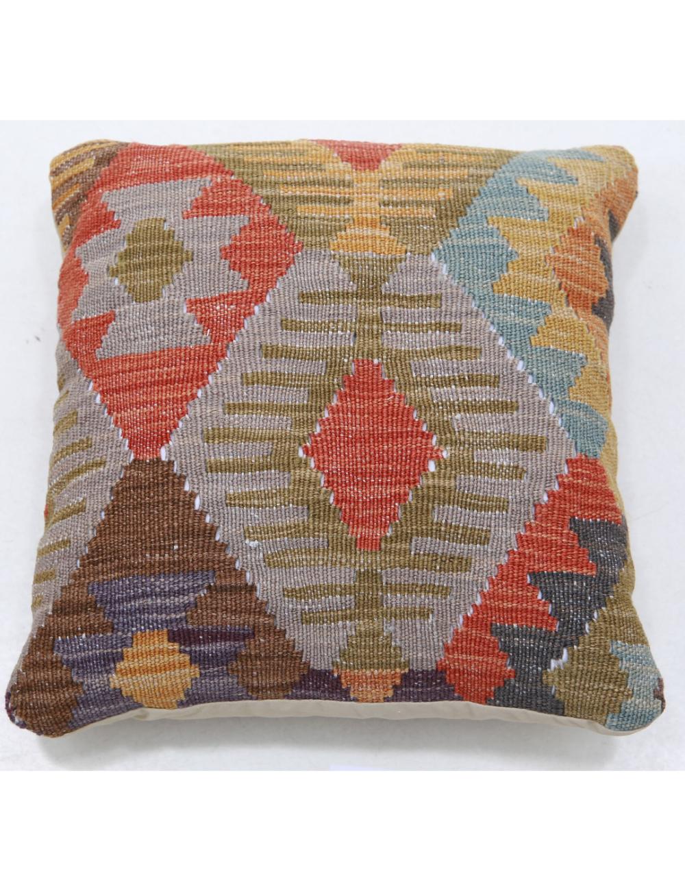 Hand Woven Tribal  Wool Pillow - 1'5'' x 1'5''