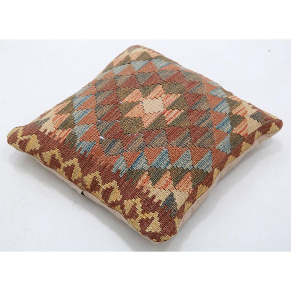 Hand Woven Tribal  Wool Pillow - 1'5'' x 1'5''