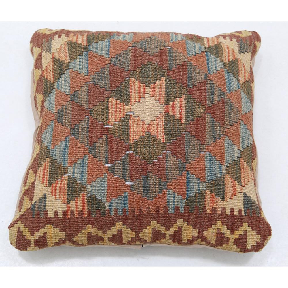 Hand Woven Tribal  Wool Pillow - 1'5'' x 1'5''