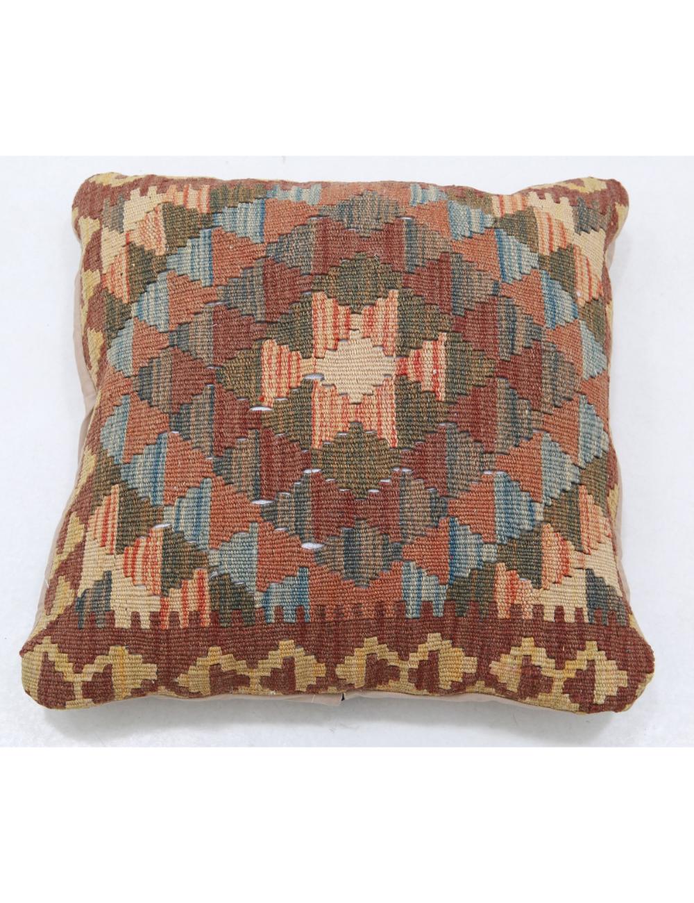 Hand Woven Tribal  Wool Pillow - 1'5'' x 1'5''