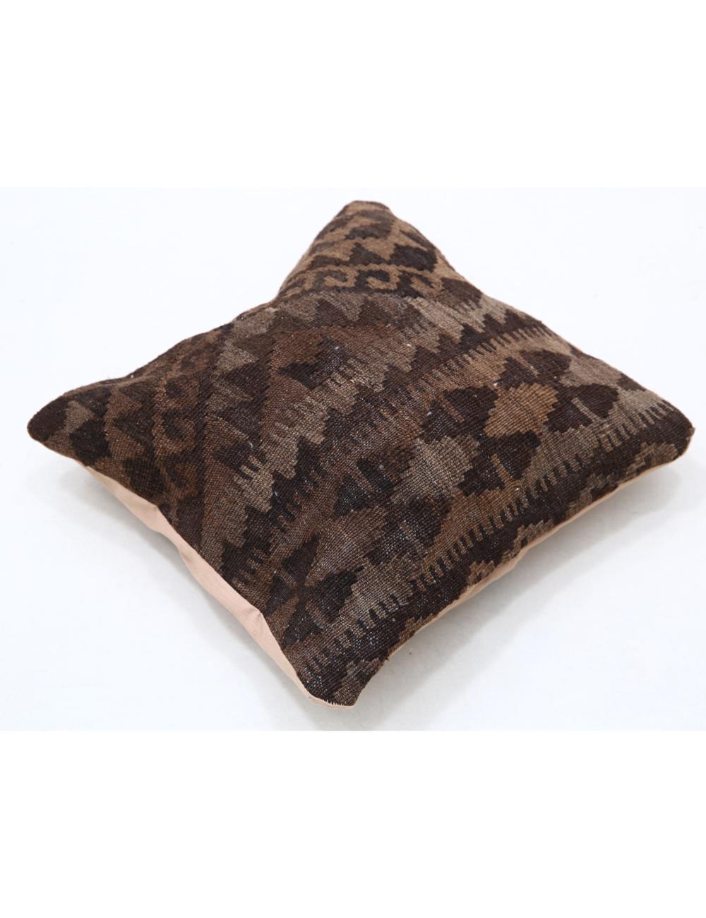 Hand Woven Tribal Multi Color Geometric Wool Pillow - 1'5'' x 1'5'' Arteverk Arteverk Rugs