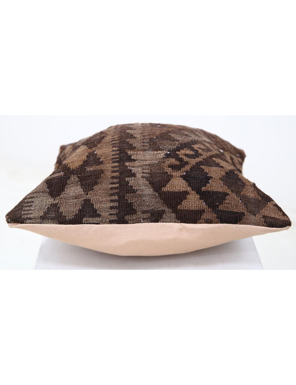 Hand Woven Tribal Multi Color Geometric Wool Pillow - 1'5'' x 1'5'' Arteverk Arteverk Rugs