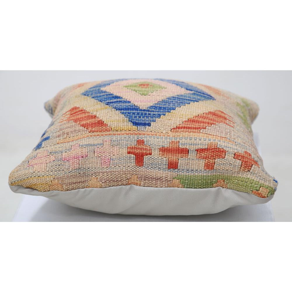 Hand Woven Tribal  Wool Pillow - 1'5'' x 1'5''