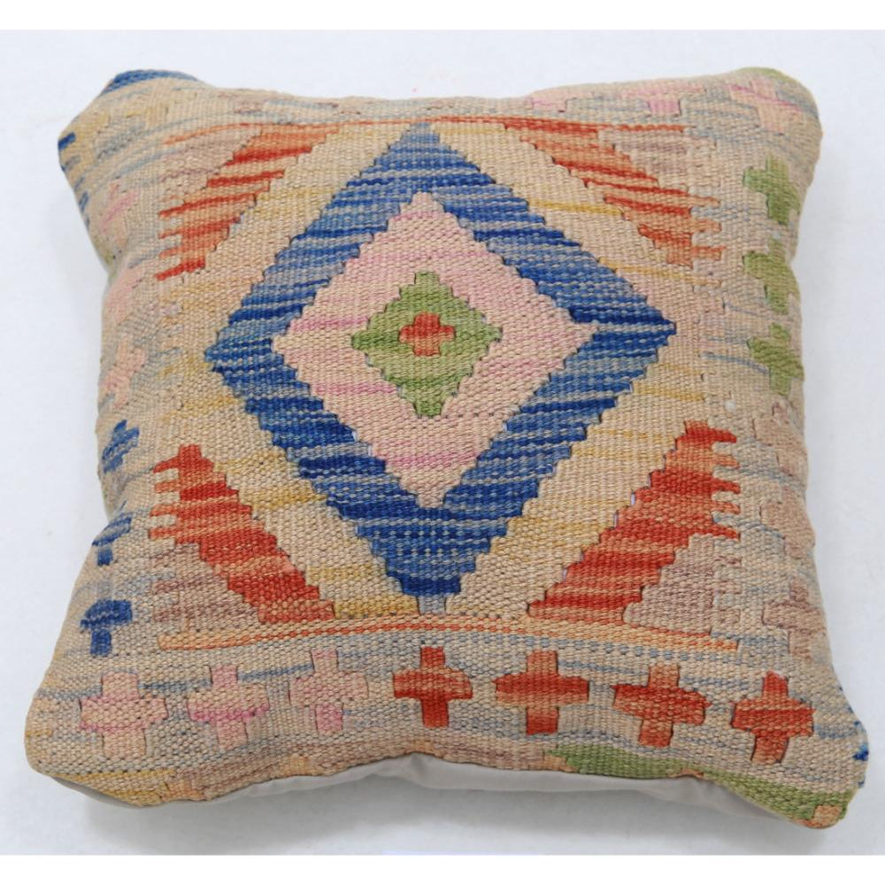 Hand Woven Tribal  Wool Pillow - 1'5'' x 1'5''